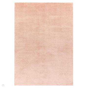 Como Plush Plain Super-Soft Silky Shimmer Ultra High-Density Mid-Height Polyester Shaggy Pink Rug-Asiatic Carpets-Rug Love - The Most Loved Rug Store